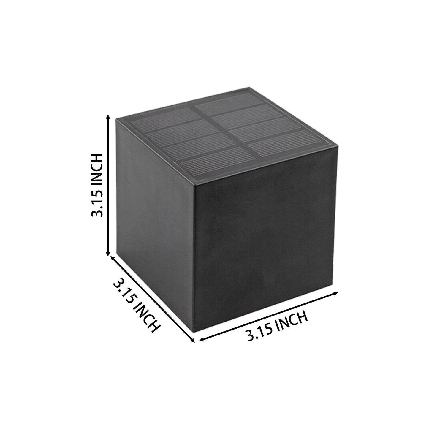 Outdoor Solar Cube Wall Sconce