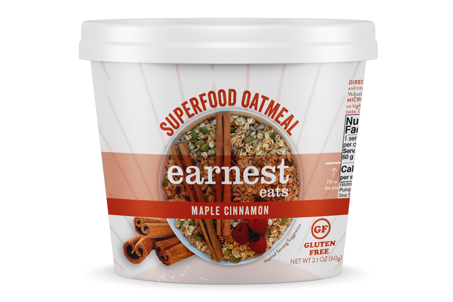 Superfood Maple Almond Cinnamon Oatmeal Cup