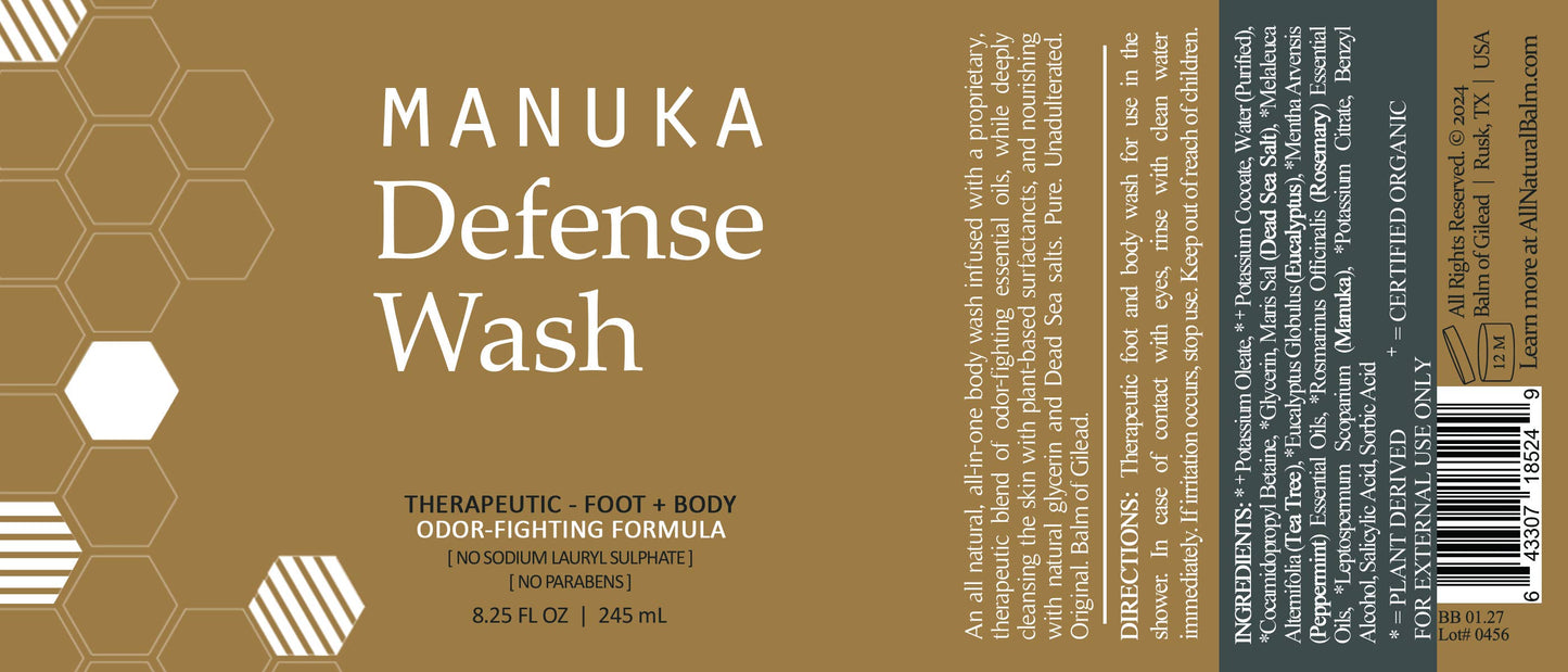 Manuka Defense Deep Cleanse Wash, 8.25 fl oz