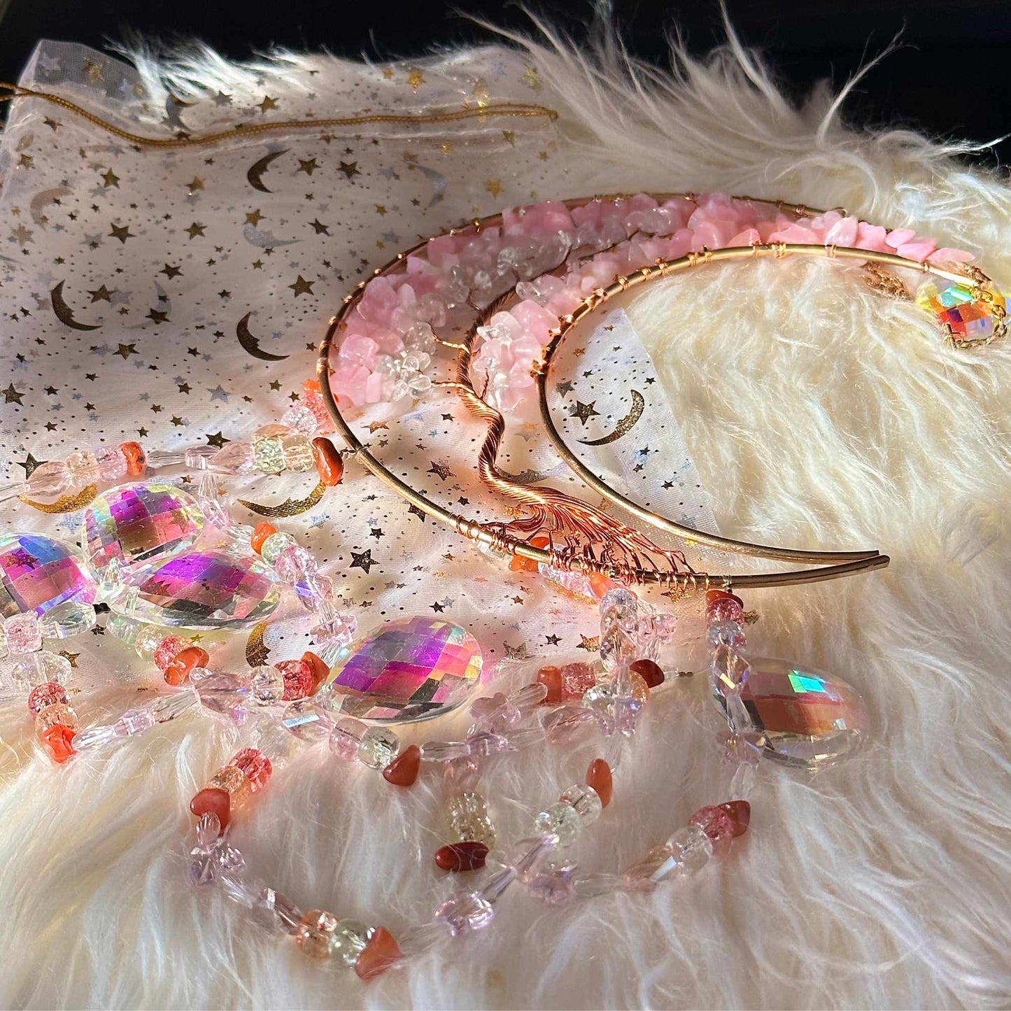 Rose Quartz Rainbow Suncatchers