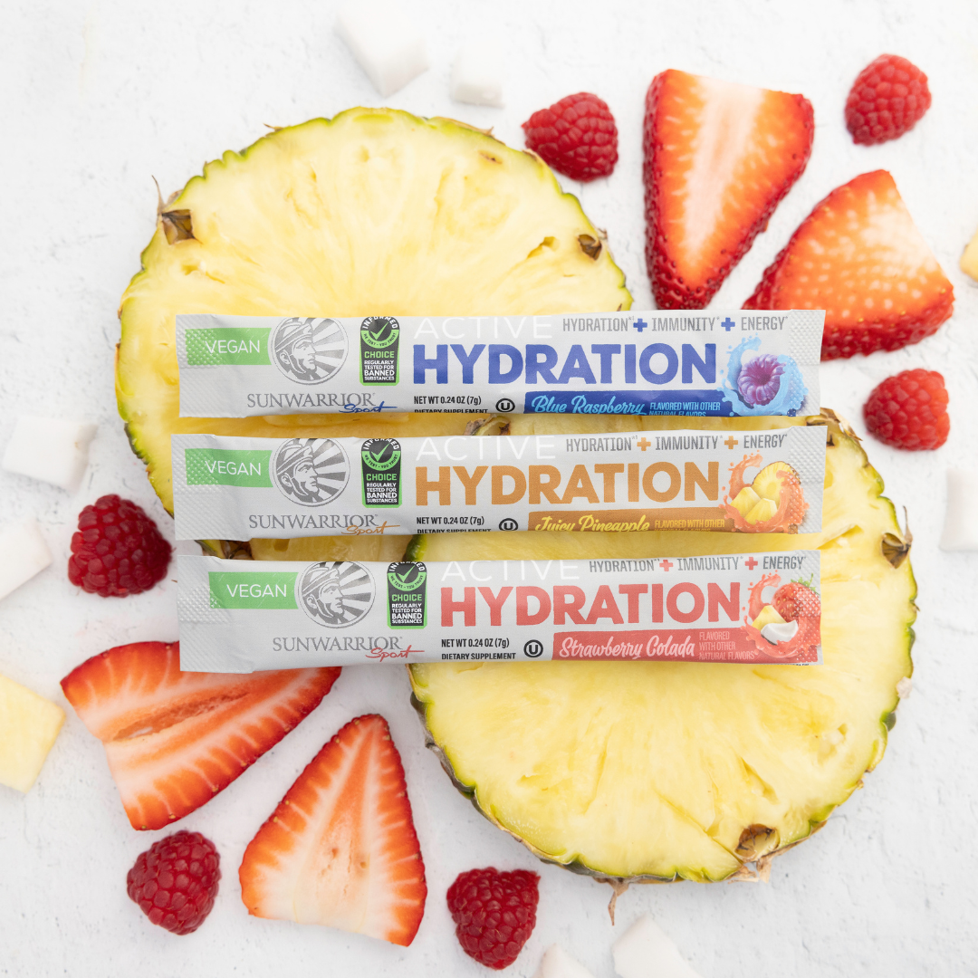Sunwarrior, Juicy Pineapple Active Hydration Sticks