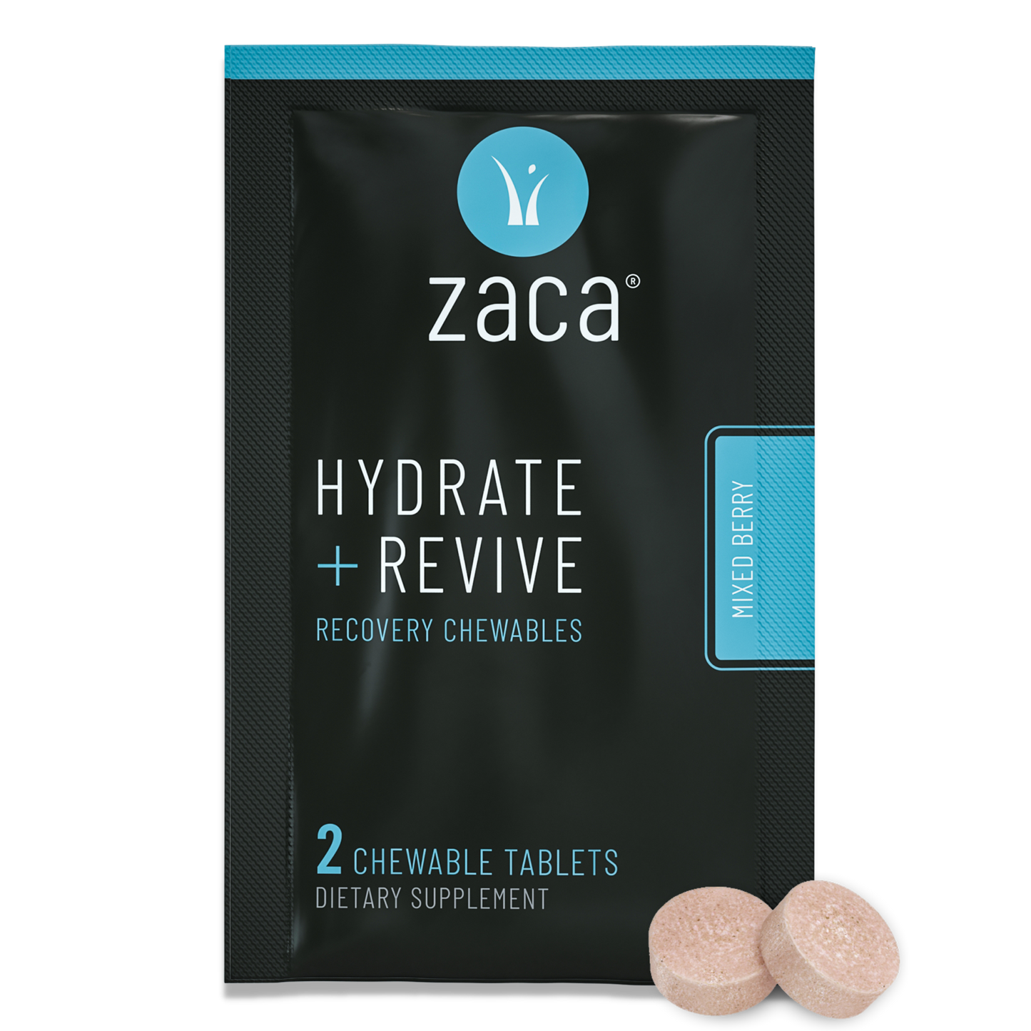 Zaca, Hydrate + Revive Chewable - Mixed Berry