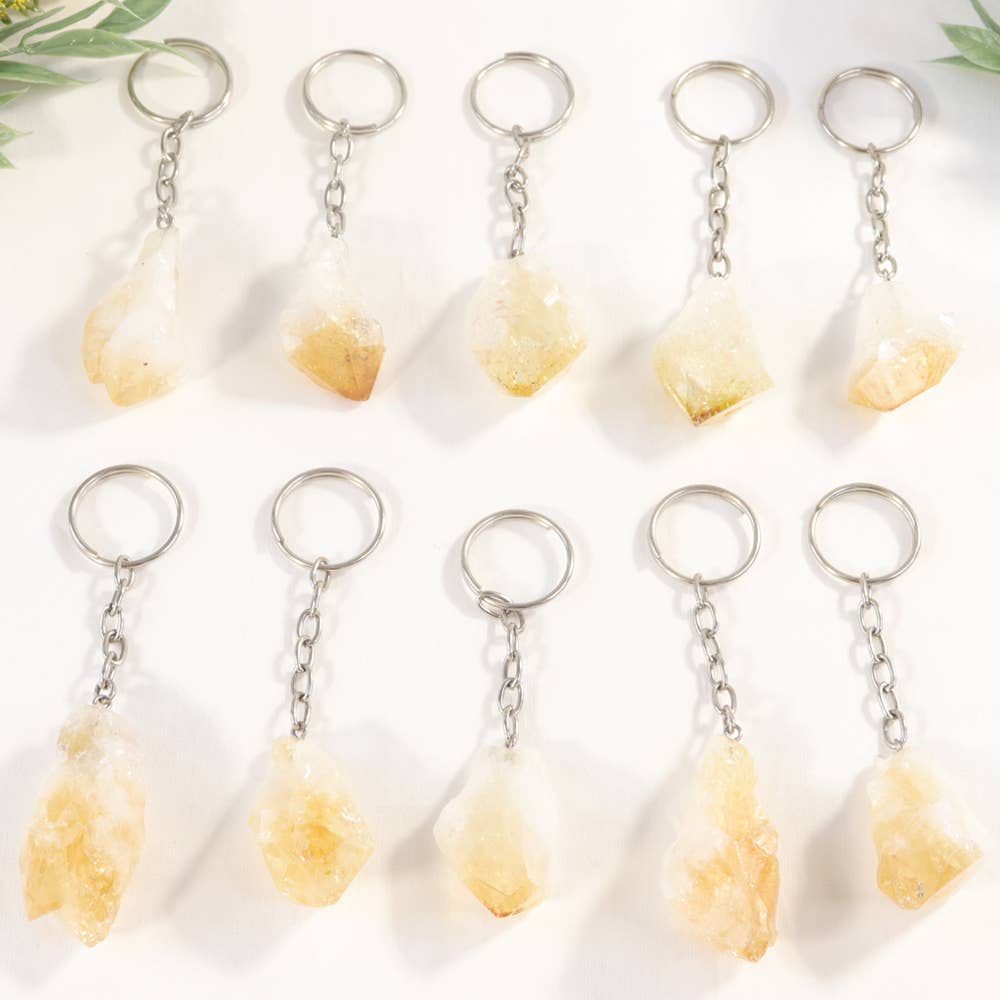 Key Chains, Citrine Point Key Chains | Gemstone