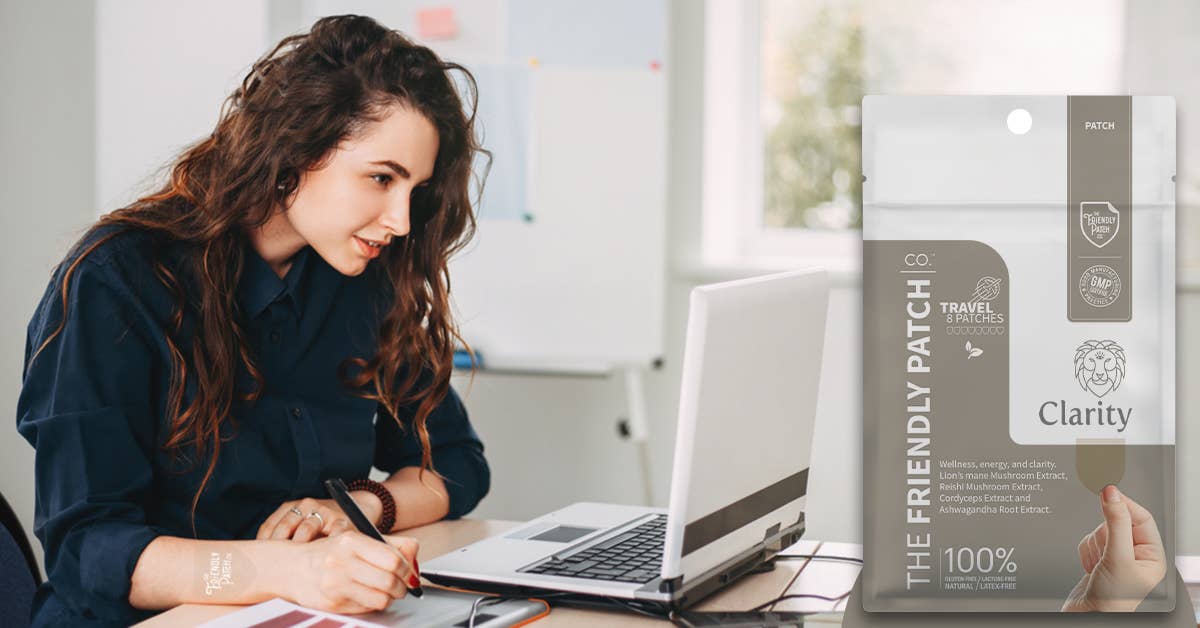 Patch Clarity – Lions Mane Mushroom, Reishi Mushroom, Cordyceps