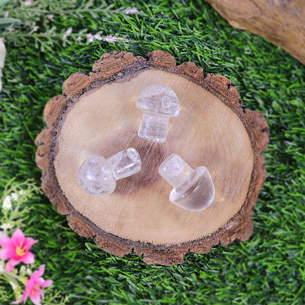Quartz Mushroom - Clear Quartz Decor