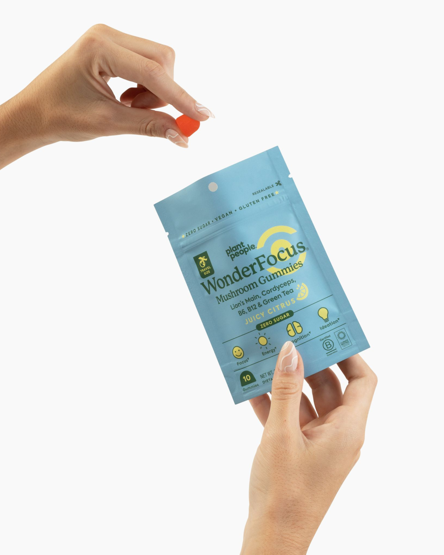 Plant People Grab-n-Go Size: WonderFocus Mushroom Gummies