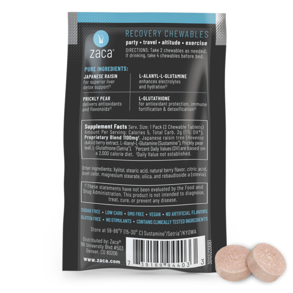 Zaca, Hydrate + Revive Chewable - Mixed Berry