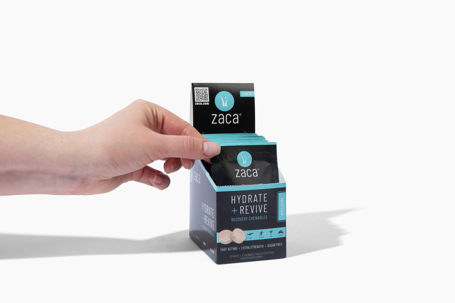Zaca, Hydrate + Revive Chewable - Mixed Berry