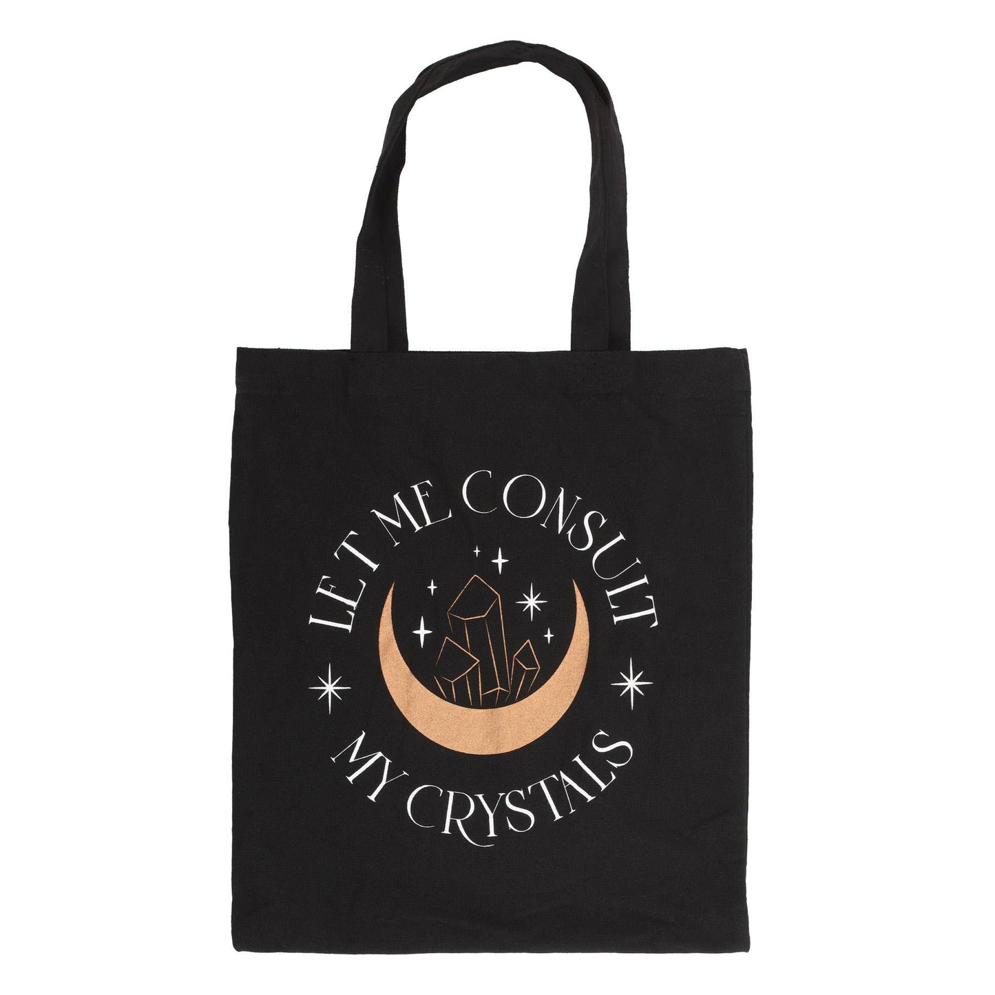Tote Bag,Let Me Consult My Crystals Polycotton