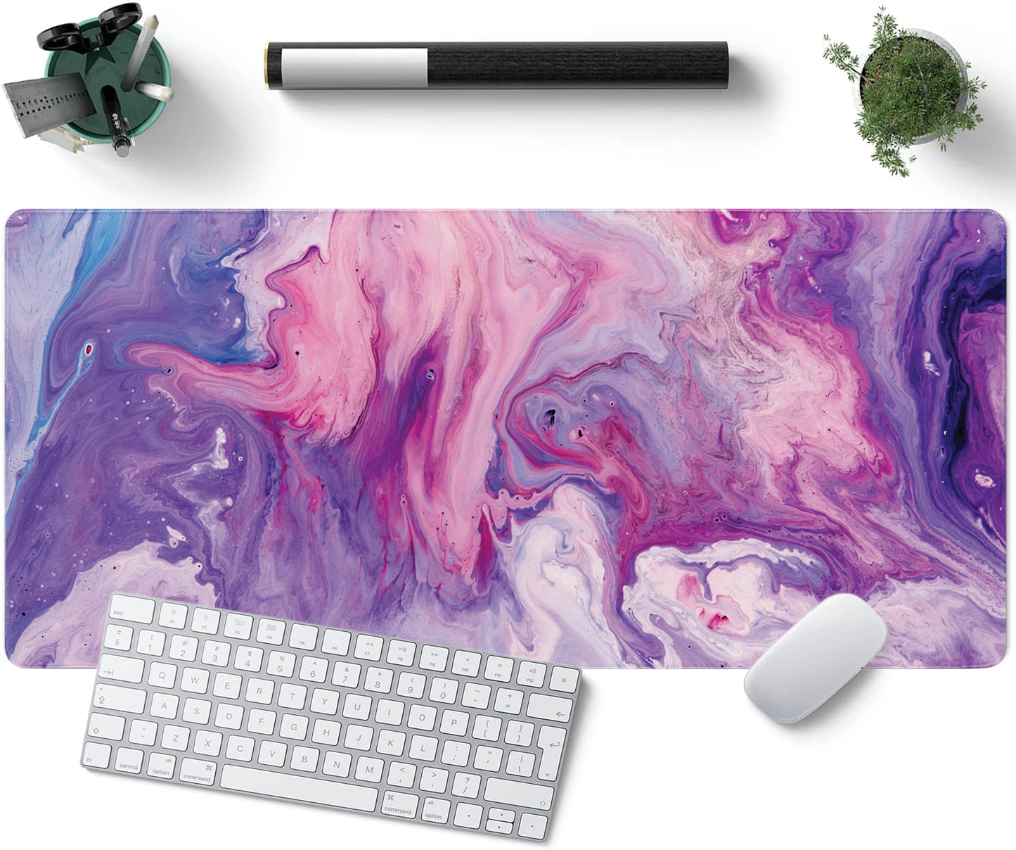 Desk Mat | Purple Marble