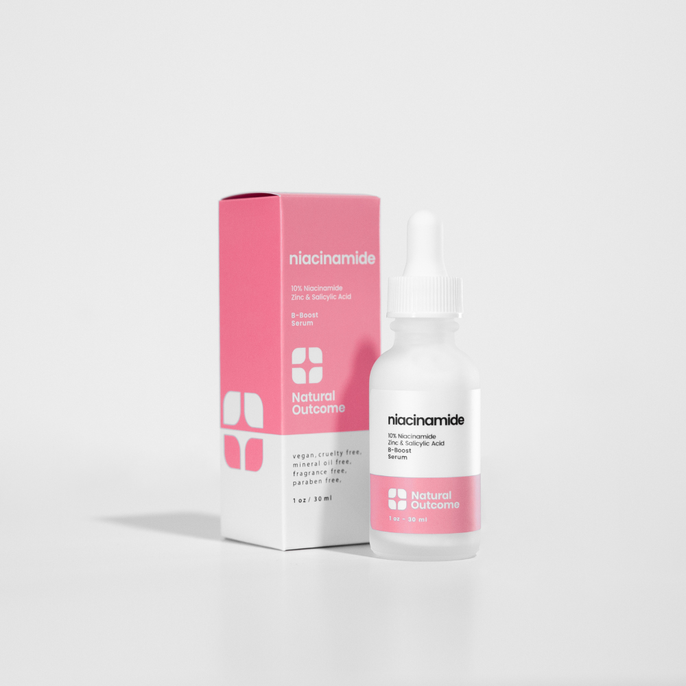 Natural Outcome Skincare,Niacinamide Facial Serum - B-Boost Face Serum