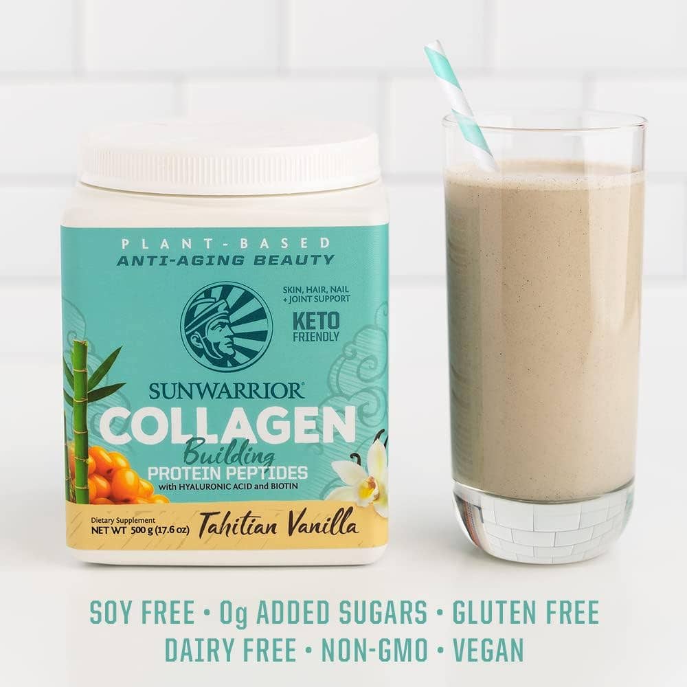 Sunwarrior ~ Tahitian Vanilla Collagen Drink Powder - Vegan, Plant-Based