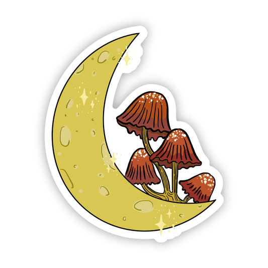 Sticker Moon & Mushroom Unite