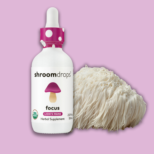 Shroomdrops Organic Lion's Mane Mushroom Tincture-Focus