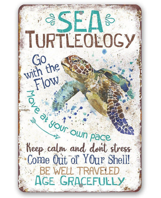 Metal Sign, Sea Turtleology -