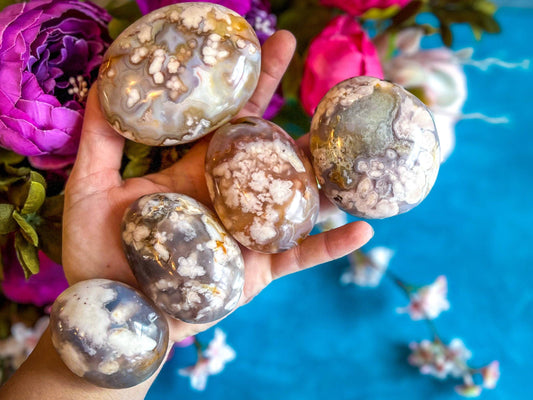 Palm Stones, Flower Agate