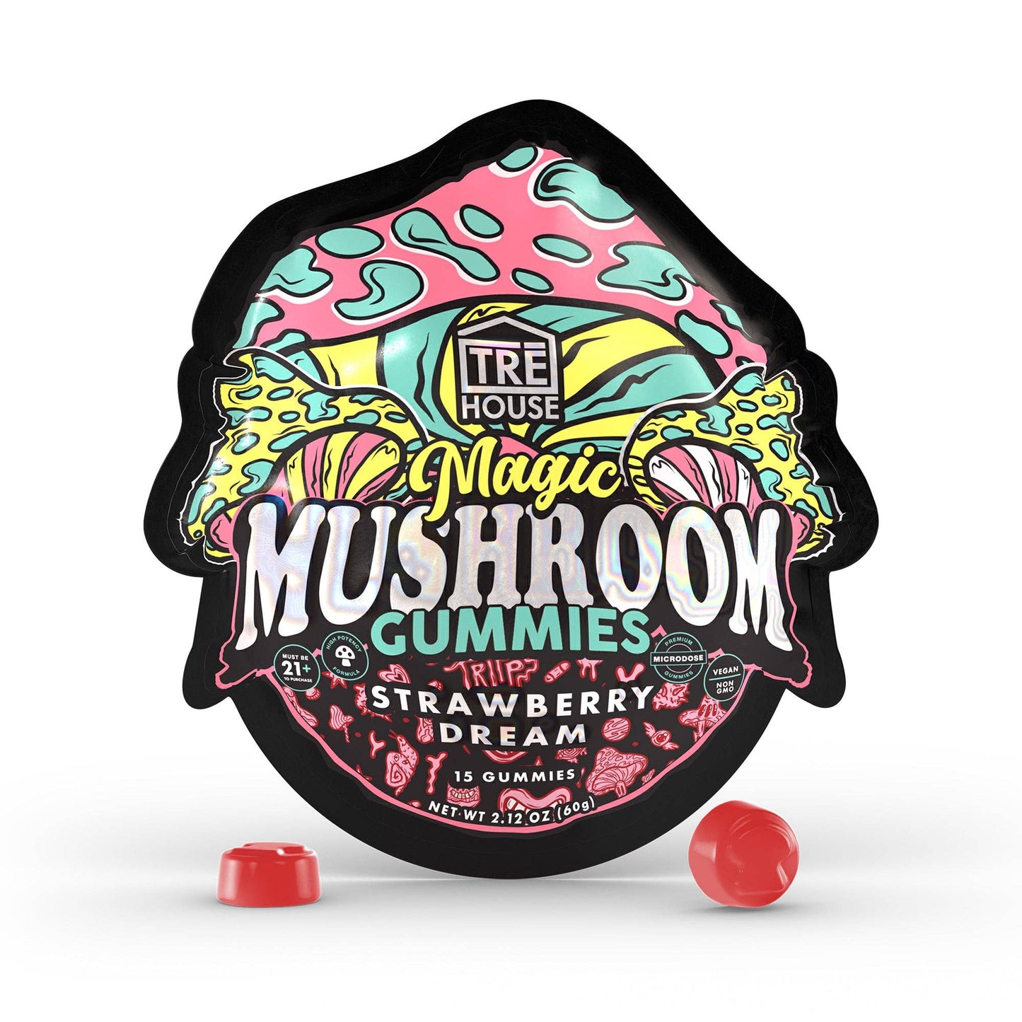 Tre House 15pk Mushroom Gummies watermelon