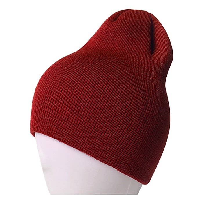 Soft Warm Unisex Solid Color Knitted Beanie