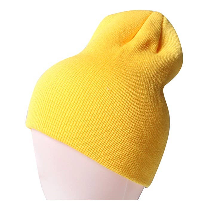 Soft Warm Unisex Solid Color Knitted Beanie