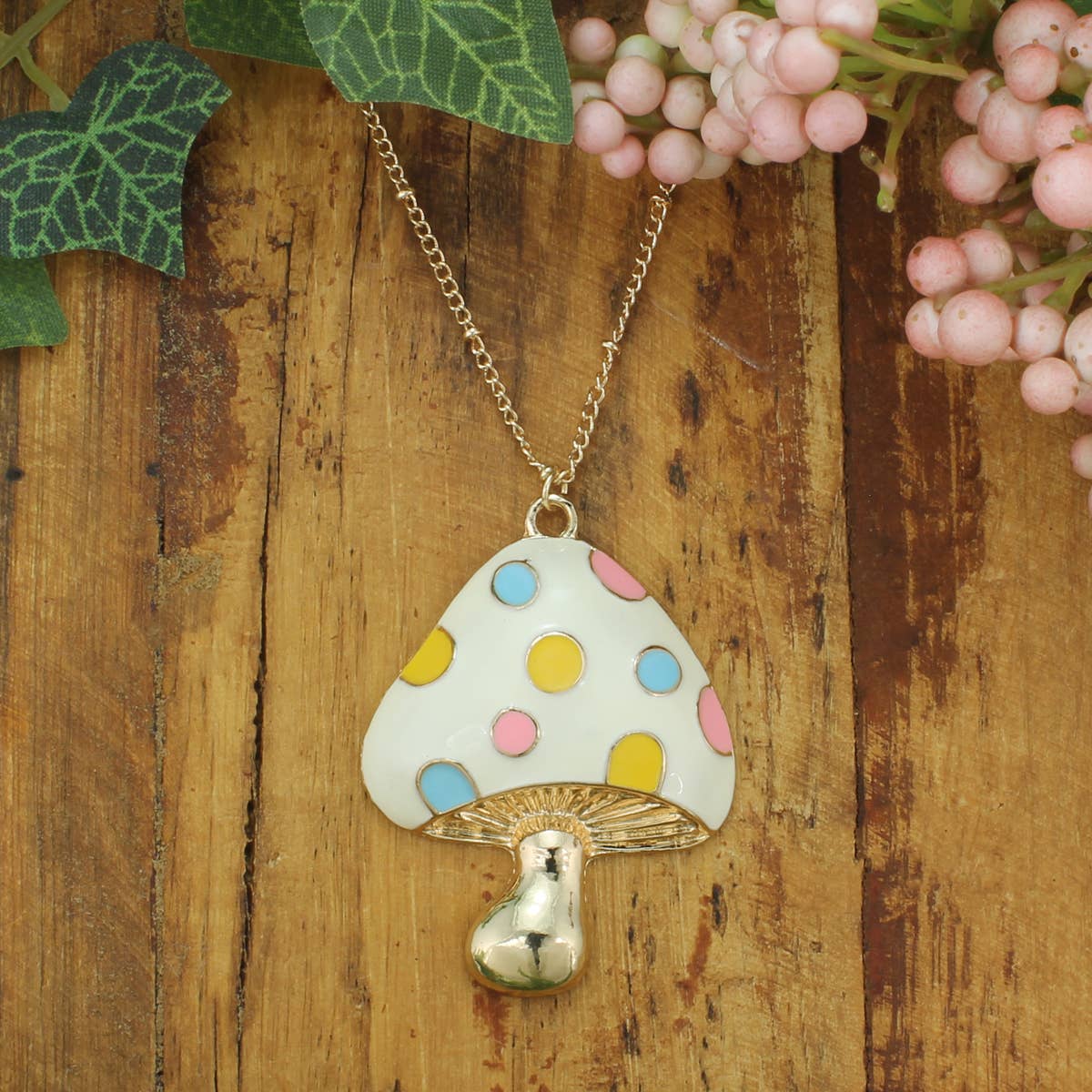 Necklace, Alice's Mushroom Gold