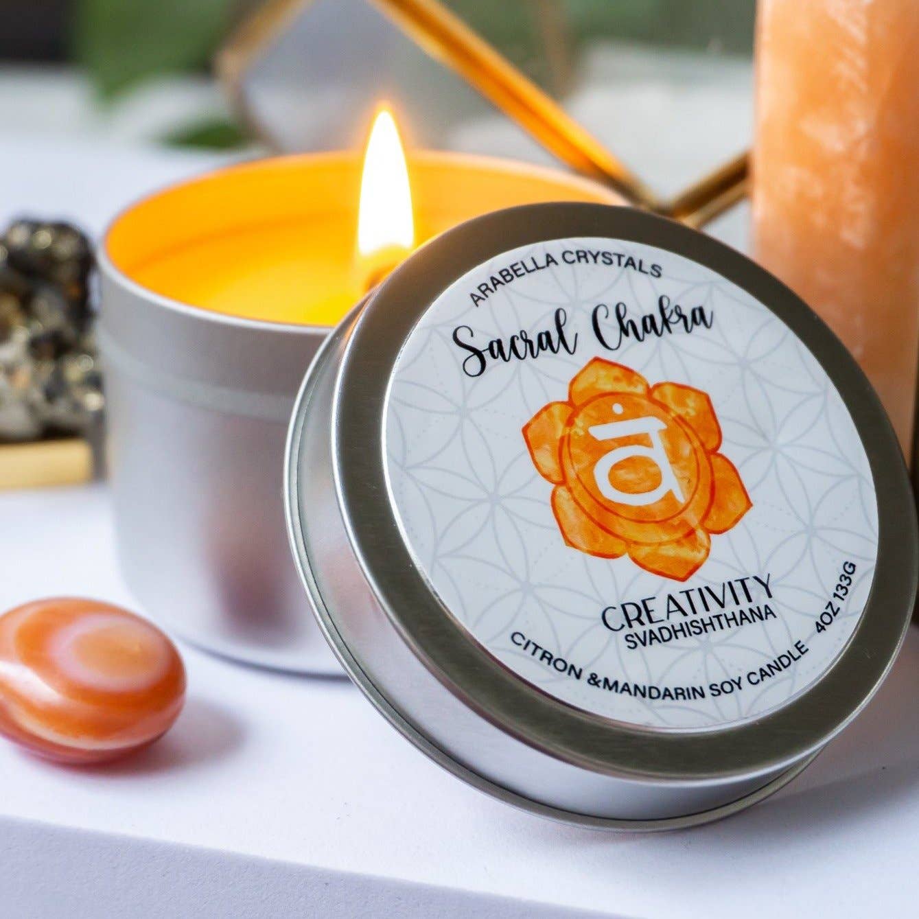 Candle Tin, Sacral Chakra