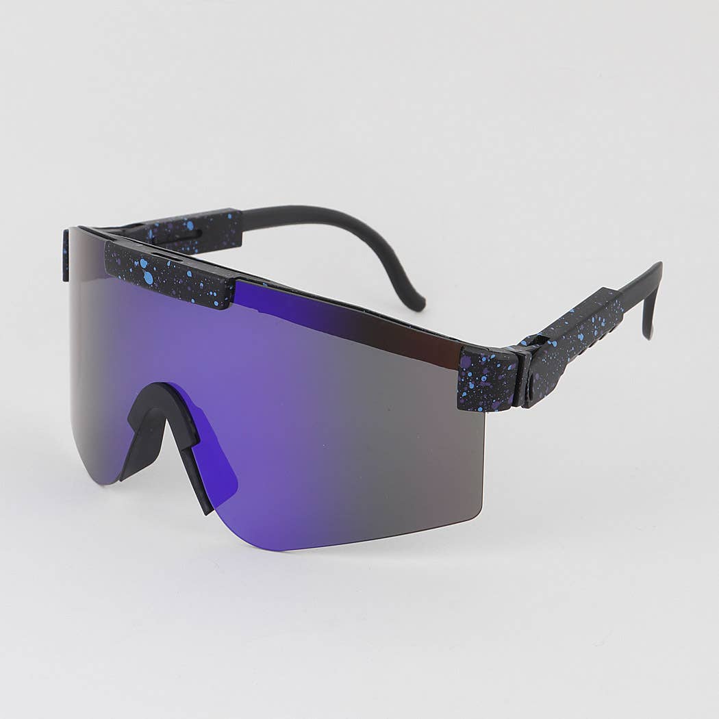 Sunglasses ~ Mirrored Splatter Shield