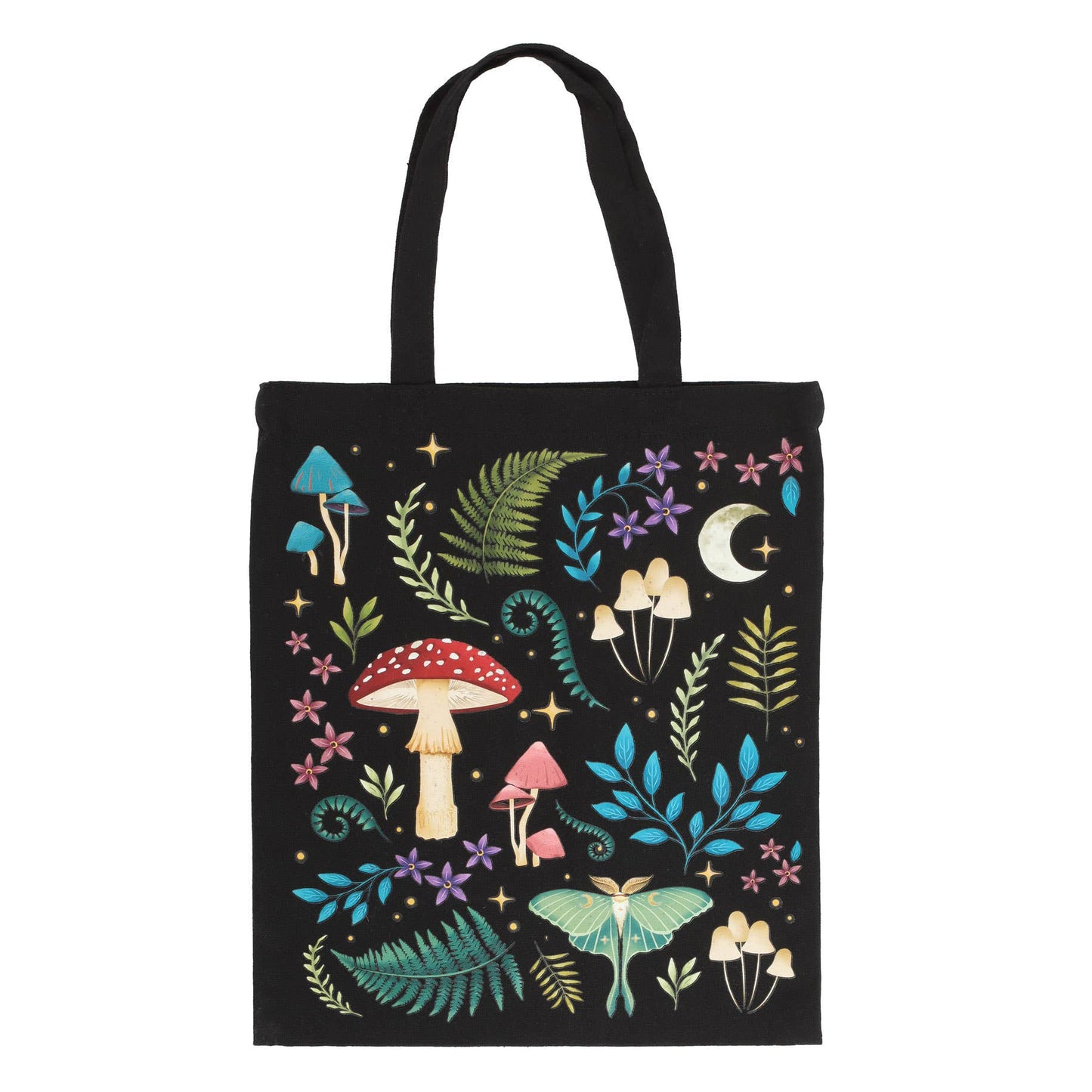 Tote Bag Dark Forest Print Polycotton