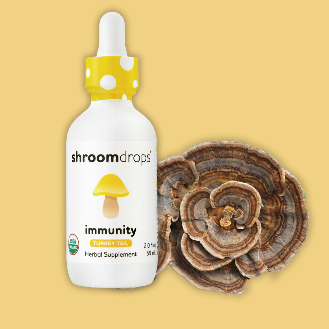 Shroomdrops Organic Turkey Tail Mushroom Tincture- Immunity