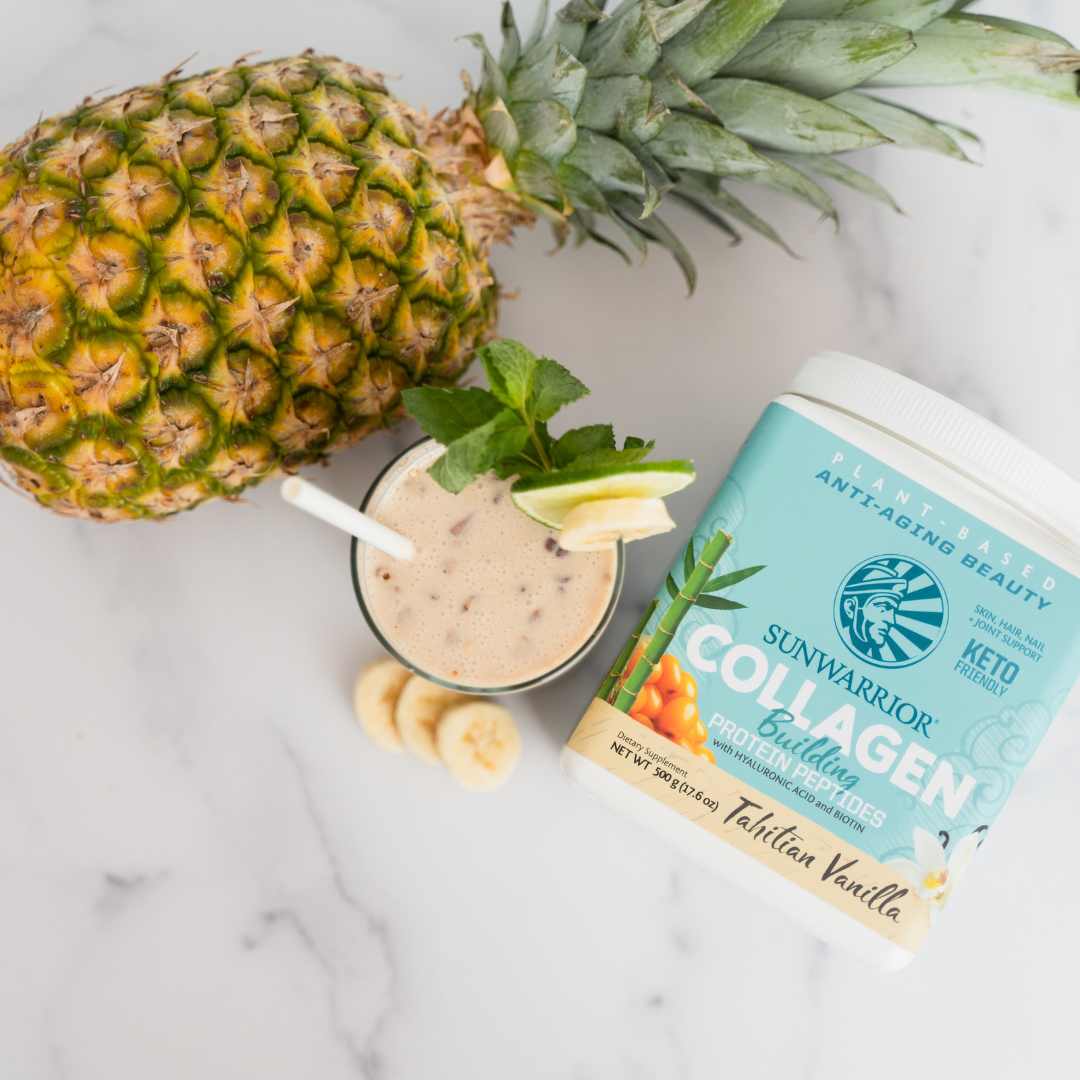 Sunwarrior ~ Tahitian Vanilla Collagen Drink Powder - Vegan, Plant-Based