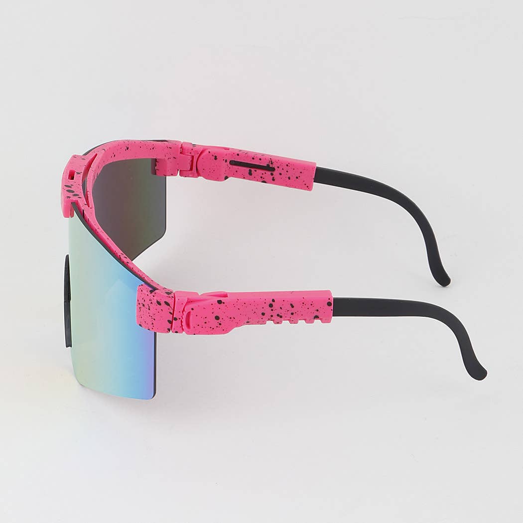 Sunglasses ~ Mirrored Splatter Shield