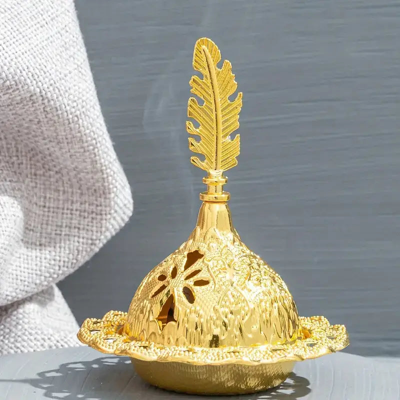 Incense Burner,Middle East Golden - Exotic Home Decor