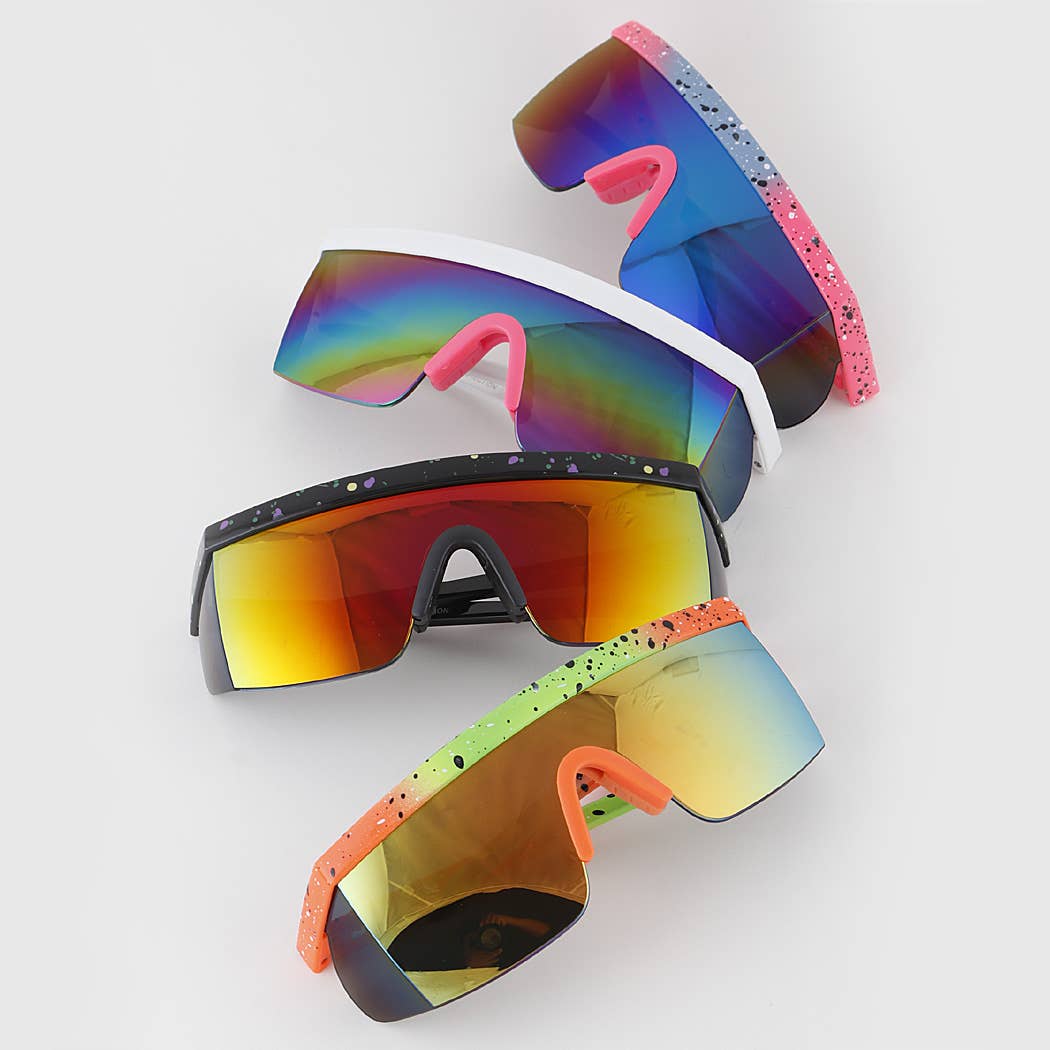 Sunglasses Retro Visor Shield