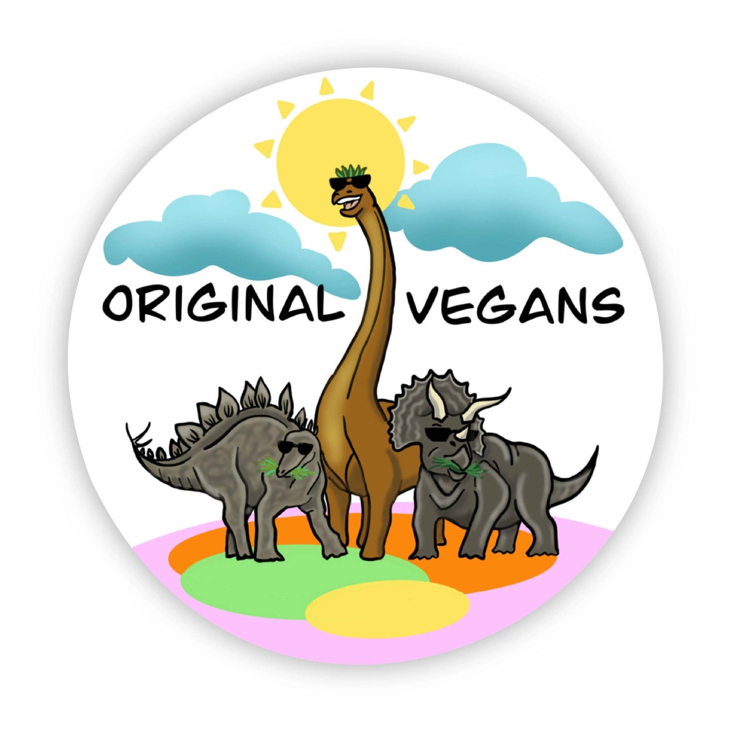 Sticker, Original Vegans Dinosaurs