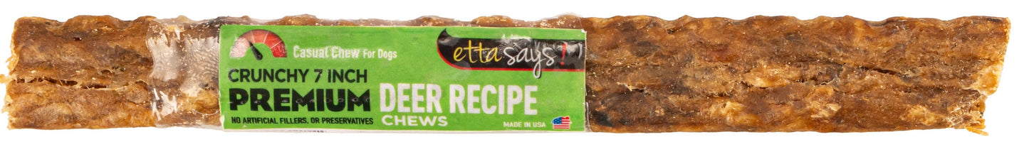 Etta Says! Crunchy Deer Dog Chews 7in