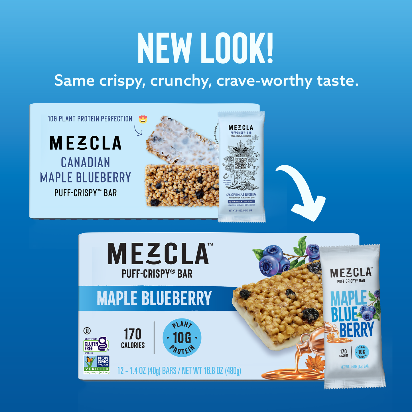 Mezcla Maple Blueberry Bar