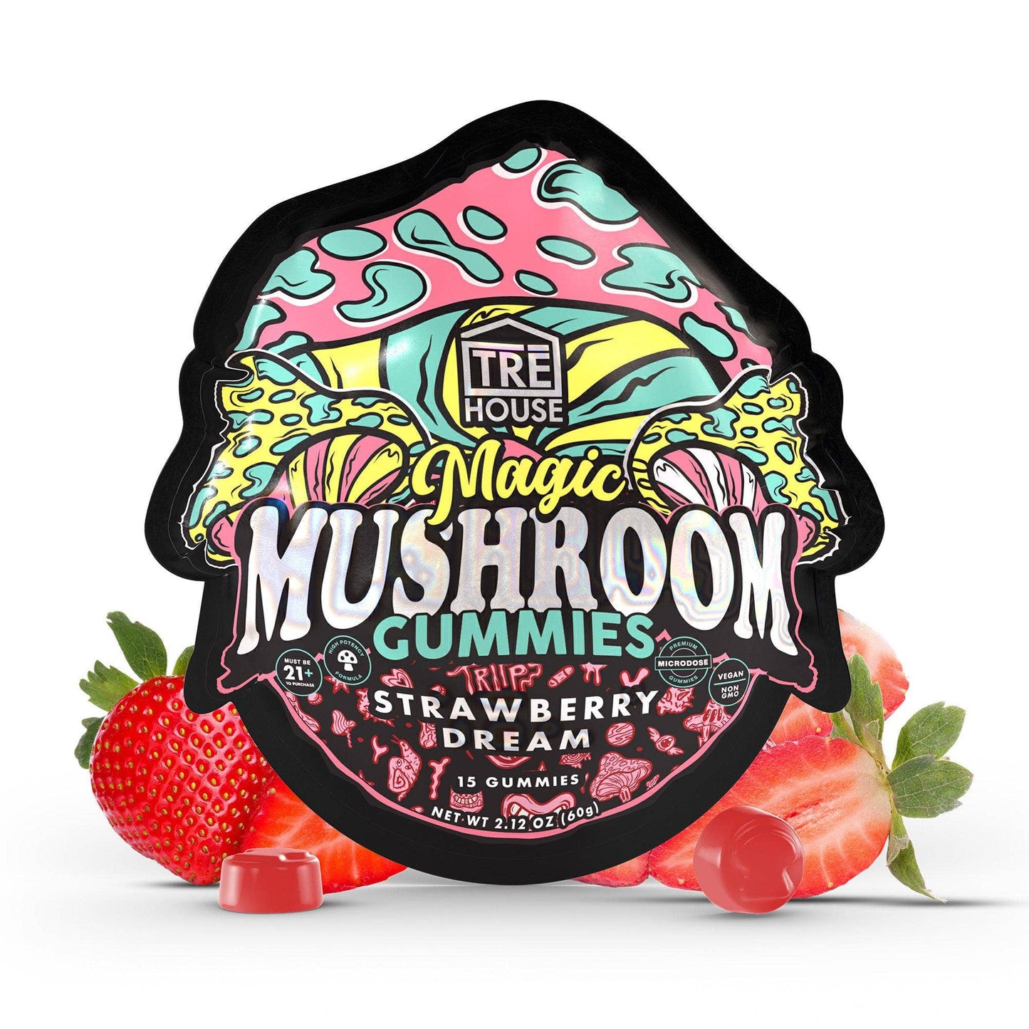 Tre House 15pk Mushroom Gummies watermelon