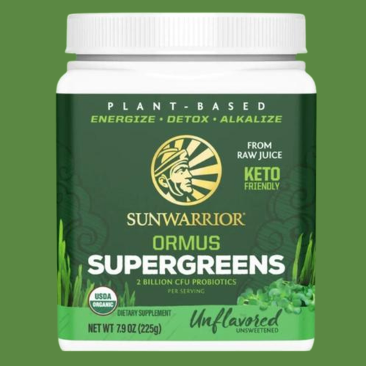 Sunwarrior, Ormus Unflavored SuperGreens - Plant-Based Probiotics