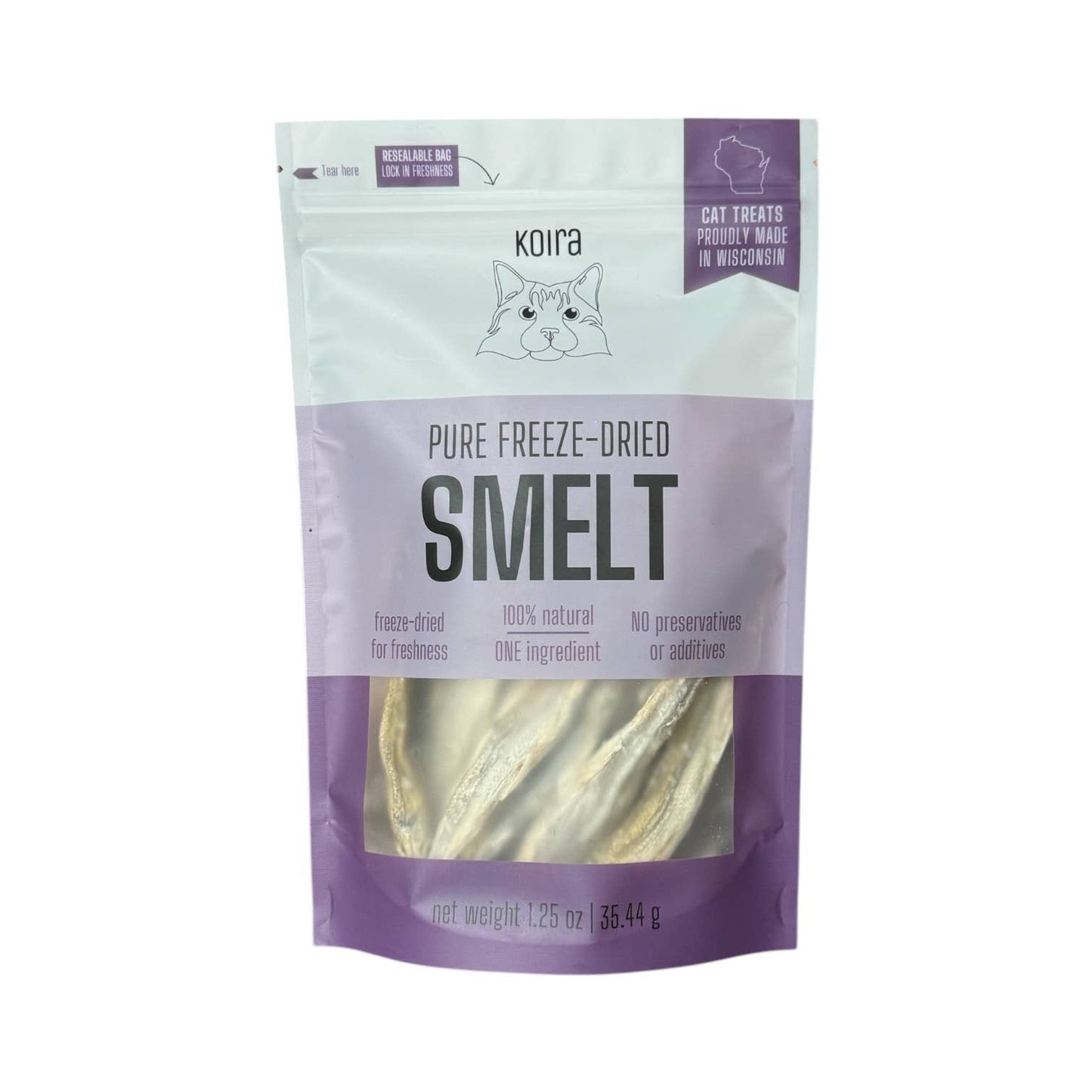 Koira, Freeze-Dried Smelt Protein-Packed Cat Treats