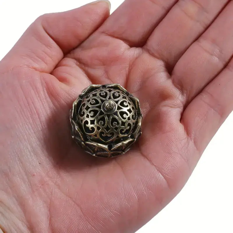 Incense Holder, Hollow Lotus Shaped Incense Burner