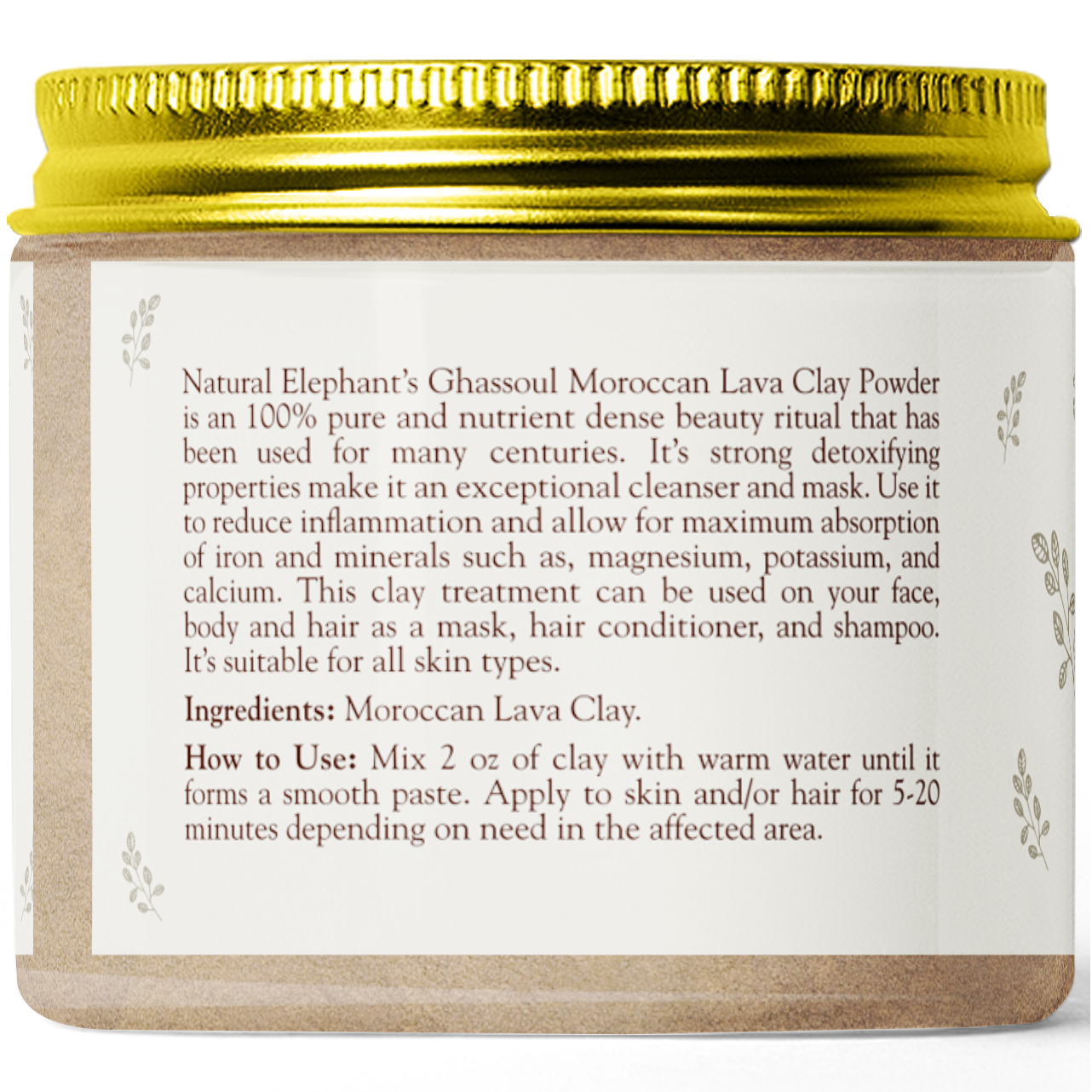 Ghassoul Moroccan Lava Clay Powder