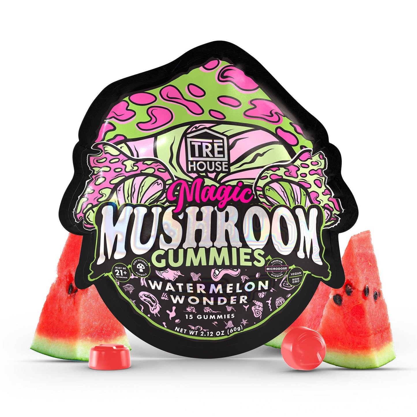 Tre House 15pk Mushroom Gummies watermelon