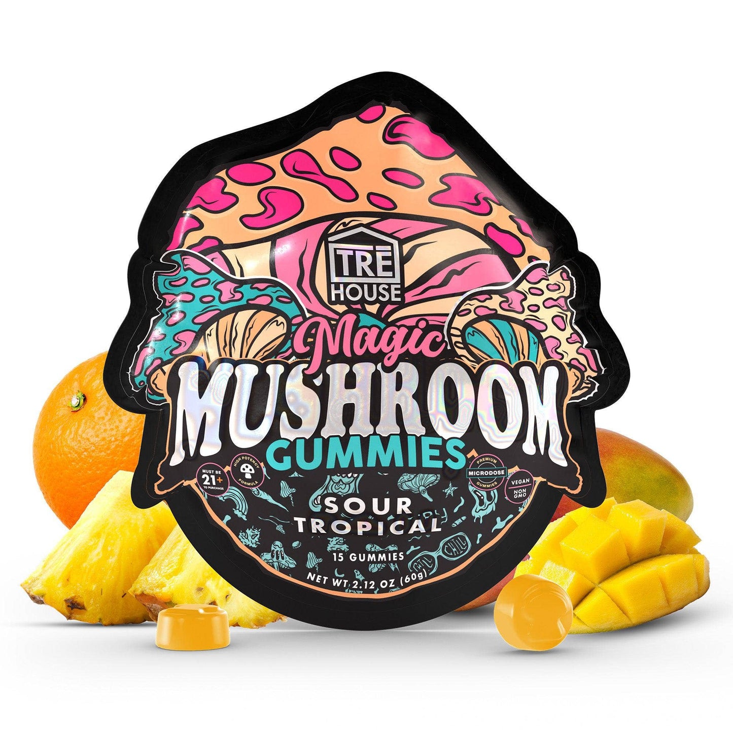 Tre House 15pk Mushroom Gummies watermelon