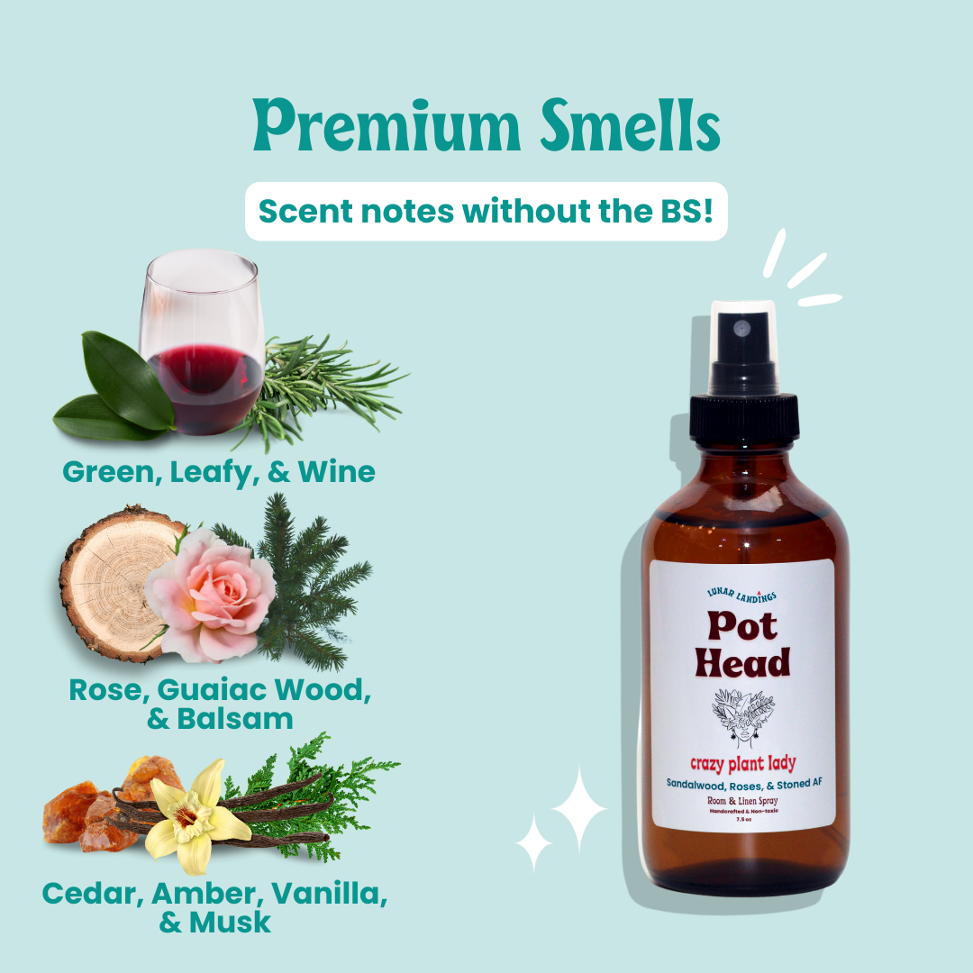 Sandalwood Rose Room & Linen Spray, Pot Head Room Spray