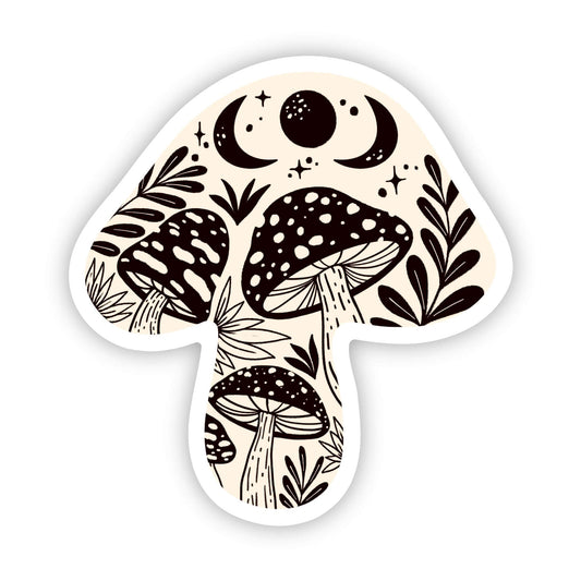 sticker Mushroom abstract