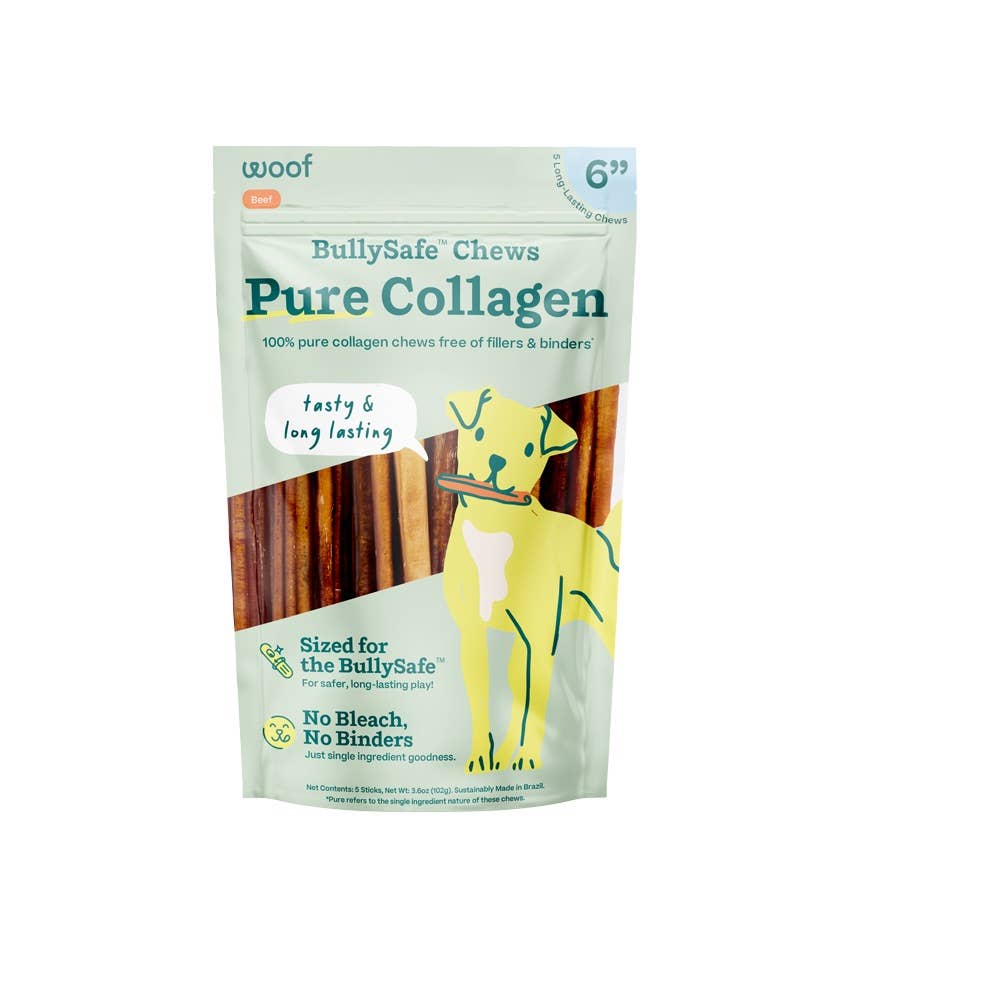 Woof, Dog Treats, BullySafe Chews - Pure Collagen