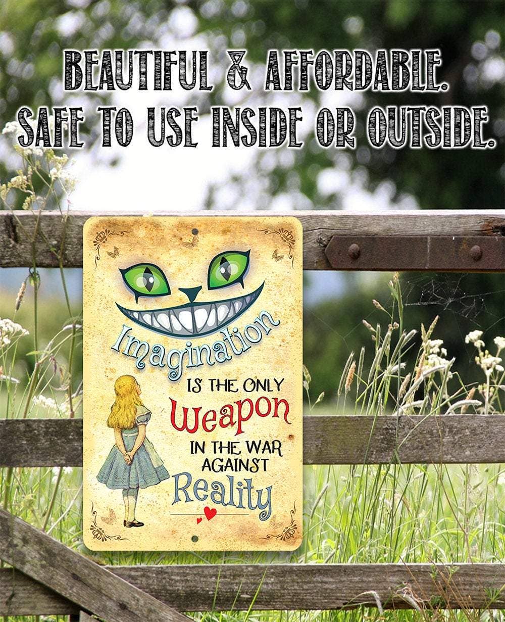 Metal Sign, Alice in Wonderland - Imagination -