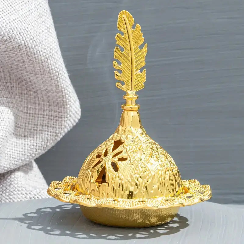 Incense Burner,Middle East Golden - Exotic Home Decor