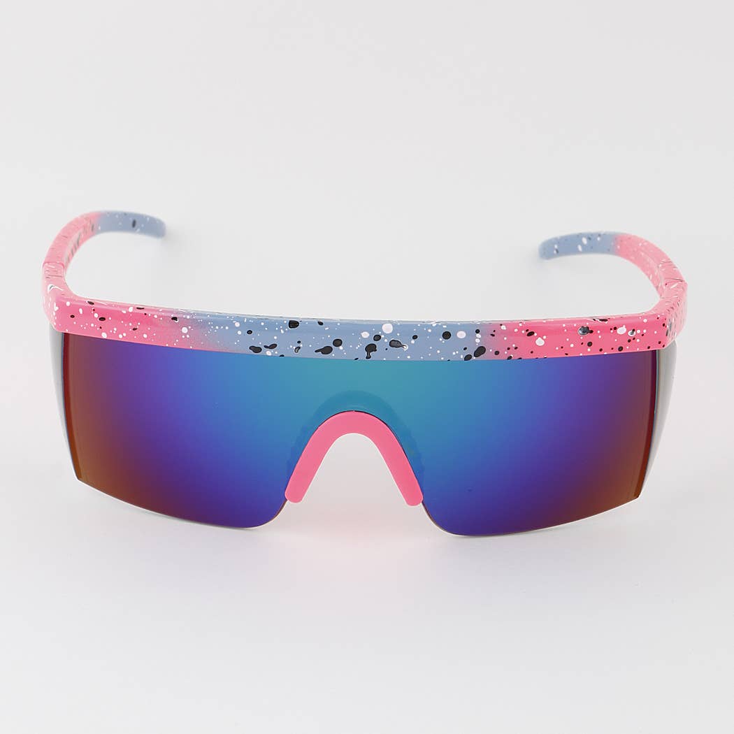 Sunglasses Retro Visor Shield