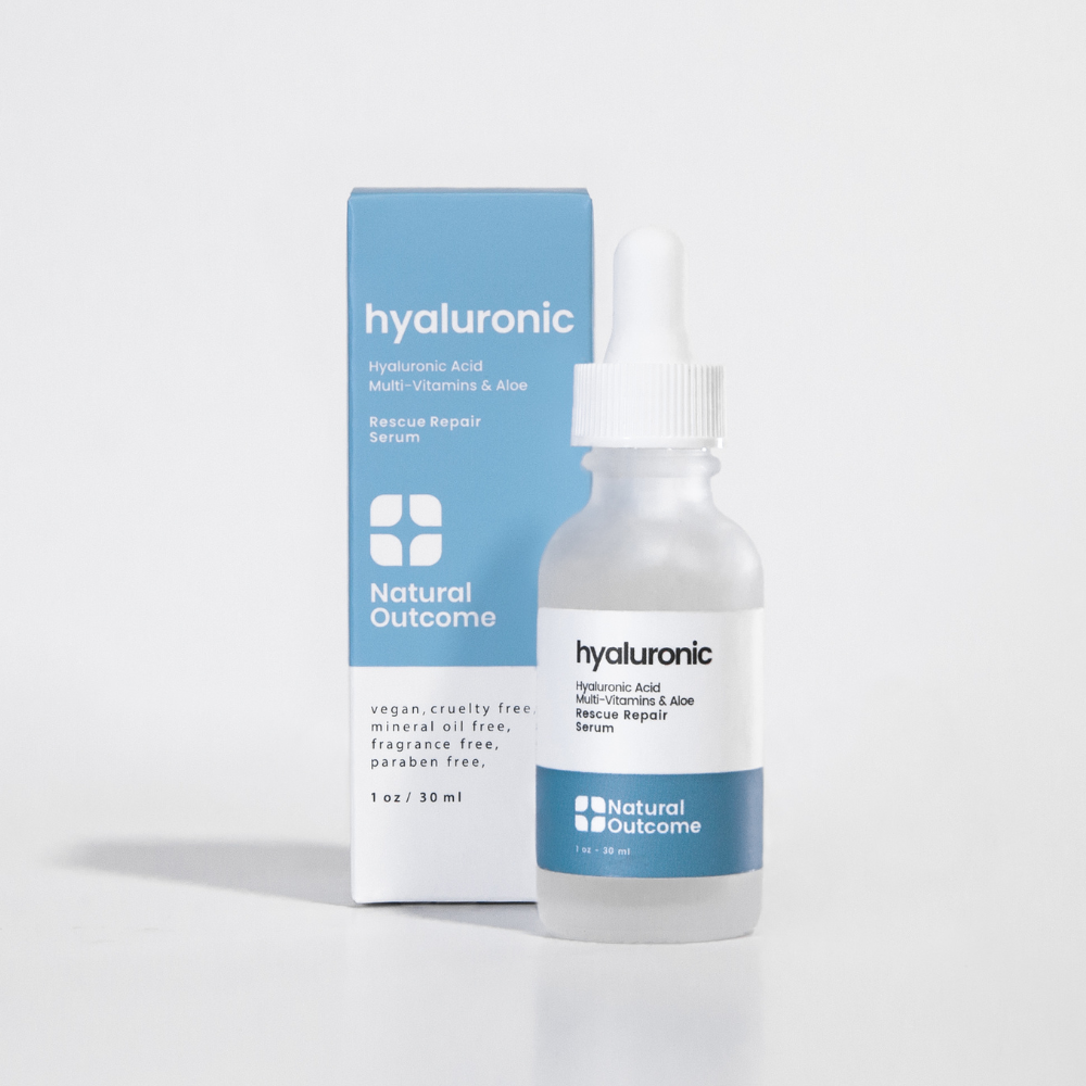 Natural Outcome Skincare, Face Serum, Hyaluronic Acid - Rescue Repair