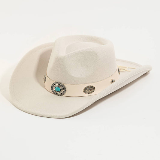 Z~ Boho Disc Strap Cowboy Hat